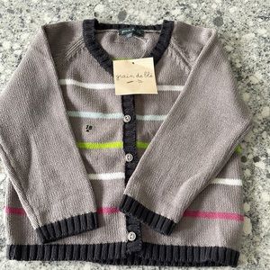 NWT grain de ble button sweater. Size 18 months